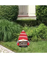 Christmas Gnomes - Outdoor Lawn Sign - Holiday Party Yard Sign - 1 Pc