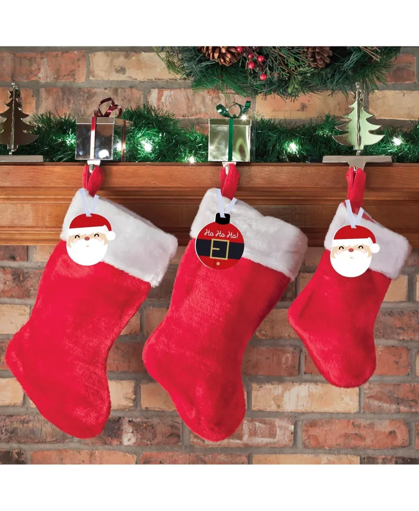 Jolly Santa Claus - Christmas Party Decor - Christmas Tree Ornaments - Set of 12