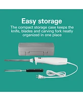 Hamilton Beach Electric Knife Set with Fork and Case - 74251