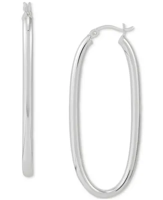 Giani Bernini Oval Medium Tube Hoop Earrings 45mm, Created for Macy's