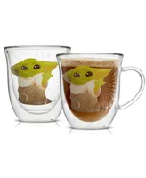 JoyJolt Mandalorian Mystic Double Wall Coffee Mugs, 2 Piece