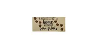 Evergreen Indoor Outdoor Doormat Bundle Set of 4 - Frame and 3 Welcome Paw Print Pet Inserts