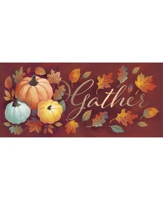 Evergreen Crafted Harvest Sassafras Indoor Outdoor Switch Doormat 10"x1'10" Multicolored