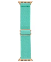 WITHit Women's Teal Woven Elastic Band Compatible with 38/40/41mm Apple Watch - Teal, Rose Gold