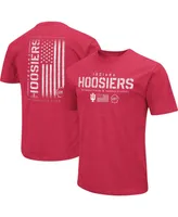 Men's Colosseum Crimson Indiana Hoosiers Oht Military-Inspired Appreciation Flag 2.0 T-shirt