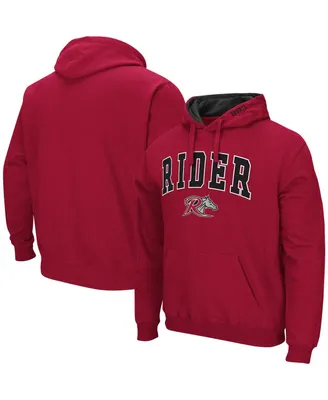 Men's Colosseum Cranberry Rider Broncs Arch & Logo Pullover Hoodie