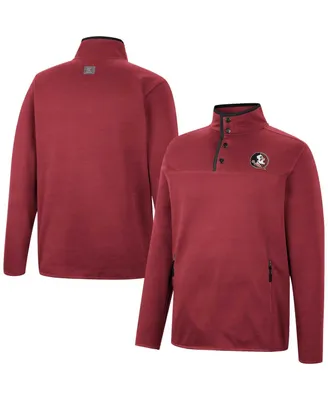 Men's Colosseum Garnet Florida State Seminoles Rebound Quarter-Snap Jacket