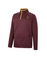 Men's Colosseum Maroon Arizona State Sun Devils Rebound Quarter-Snap Jacket