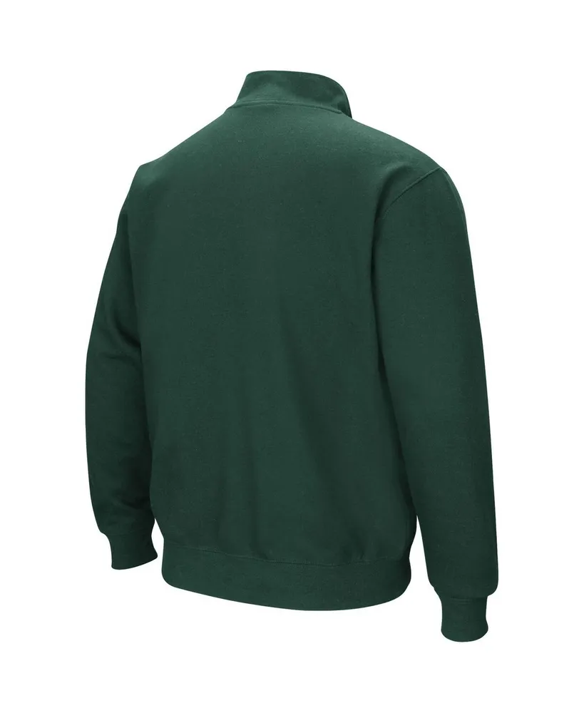 Men's Colosseum Green Baylor Bears Tortugas Quarter-Zip Sweatshirt