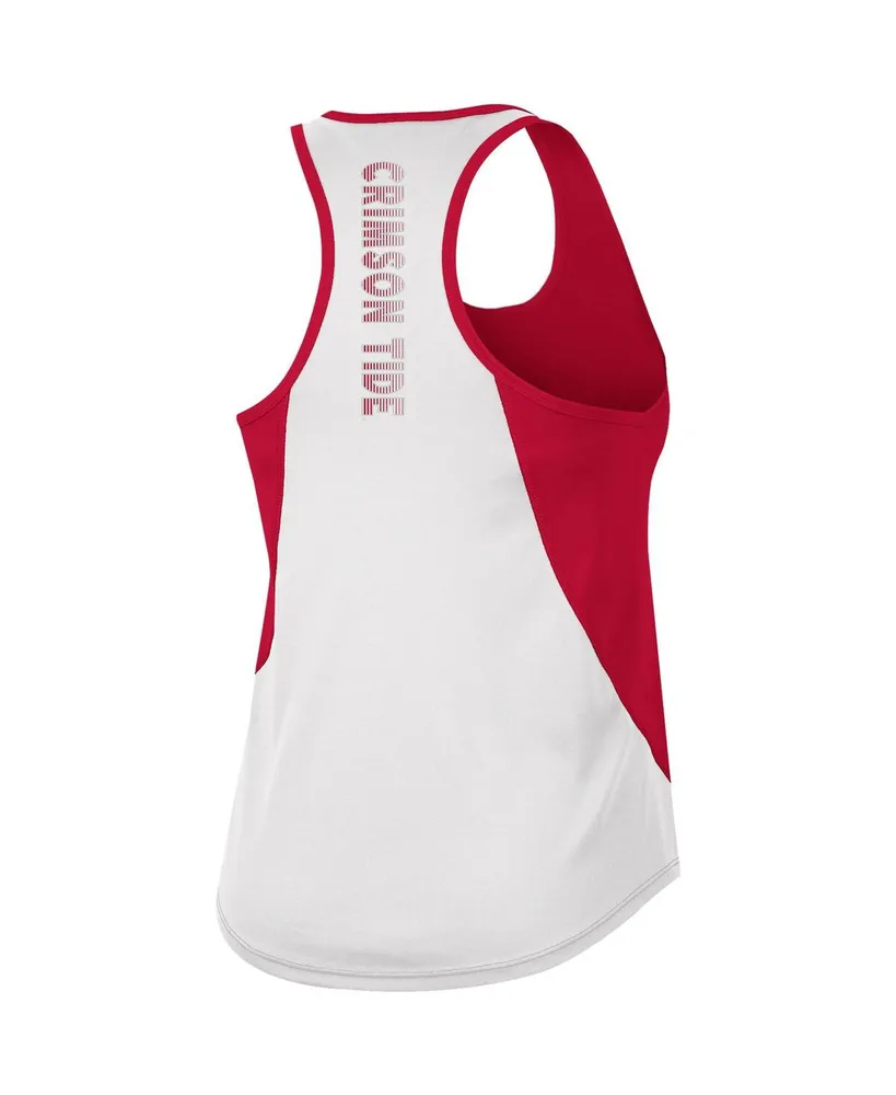 Women's Colosseum Crimson Alabama Tide Sachs 2-Hit Scoop Neck Racerback Tank Top