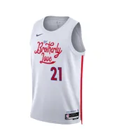 Men's and Women's Nike Joel Embiid White Philadelphia 76ers 2022/23 City Edition Swingman Jersey