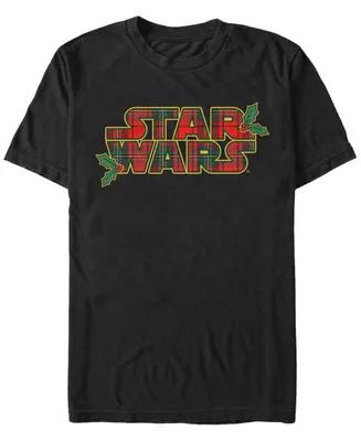 Fifth Sun Men's Star Wars Tartan Logo Short Sleeves T-shirt