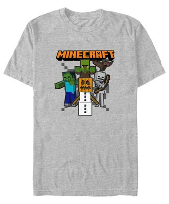 Fifth Sun Men's Minecraft Pumpkin King Short Sleeves T-shirt