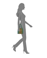 Nina Women's All Over Crystal Satchel Bag