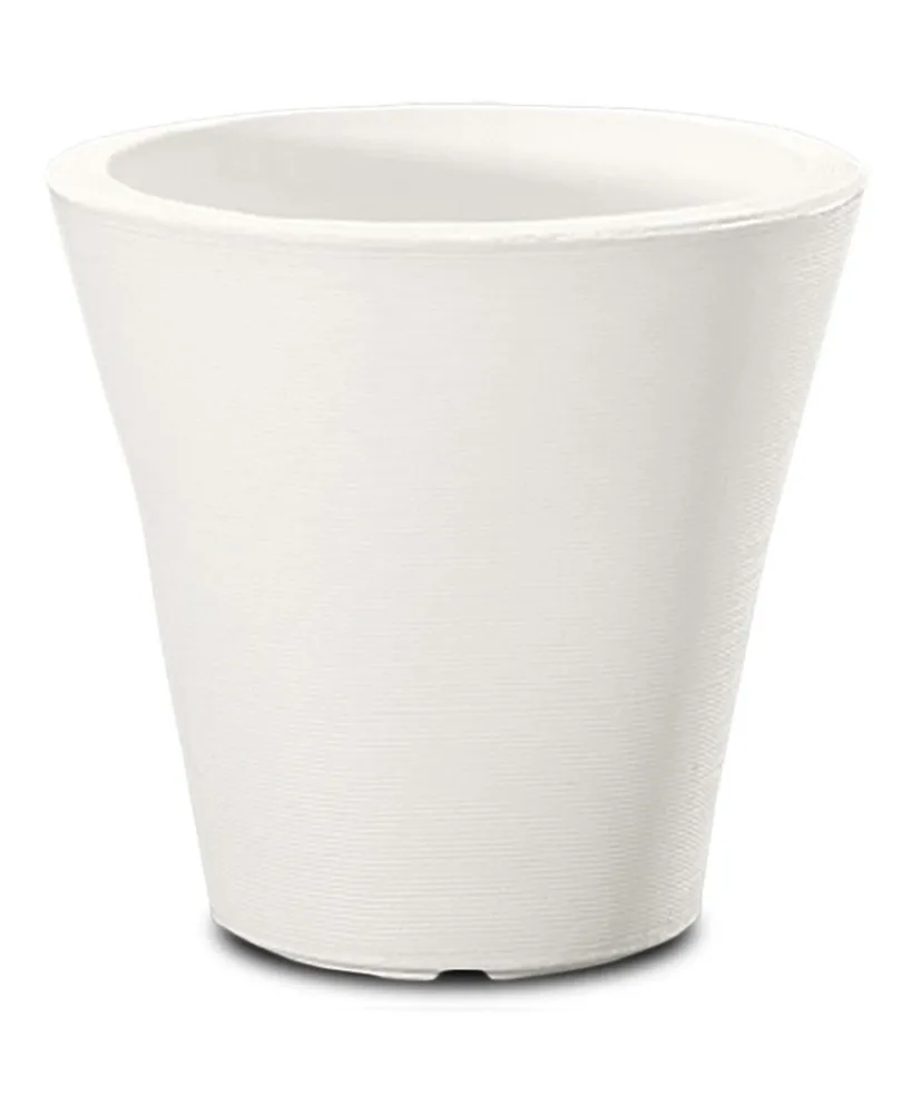 Crescent Garden Madison DoubleWalled Planter 20" Alpine White