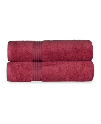 Superior Solid Quick Drying Absorbent 2 Piece Egyptian Cotton Bath Sheet Towel Set