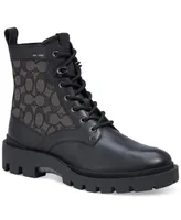 Coach Men's CitySole Leather and Signature Jacquard Boot