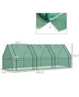 Outsunny 9'x3'x3' Greenhouse Gardening Flower Plants Yard Green House Tunnel