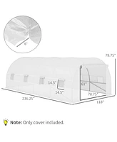 Outsunny 19.7' x 9.8' x 6.6' house Cover Replacement,