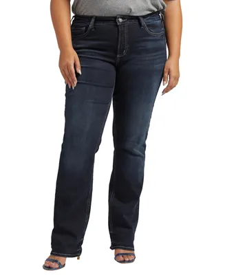 Silver Jeans Co. Plus Size Suki Mid Rise Slim Bootcut Jeans