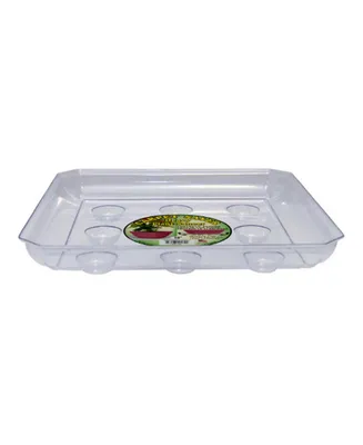 Curtis Wagner Clear Carpet Saver Heavy Duty Square Plant Saucer - 8