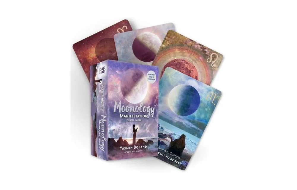 Moonology Manifestation Oracle: A 48-Card Deck and Guidebook by Yasmin Boland