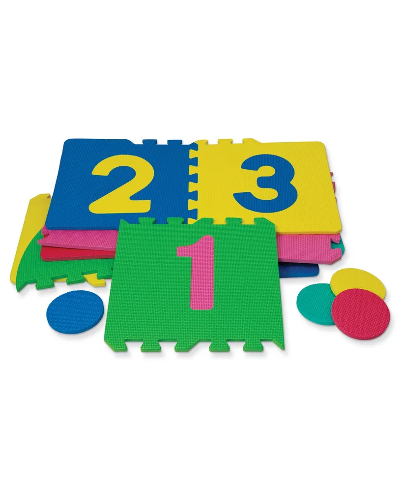 WonderFoam Hopscotch 26 Pieces Puzzle Mat, 12" x 12"