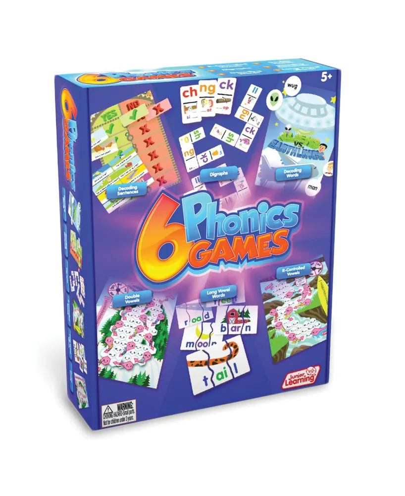 Junior Learning 6 Phonics Game Set