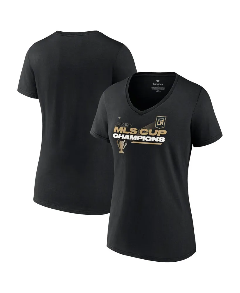 Women's Fanatics Black Lafc 2022 Mls Cup Champions Locker Room V-Neck T-shirt