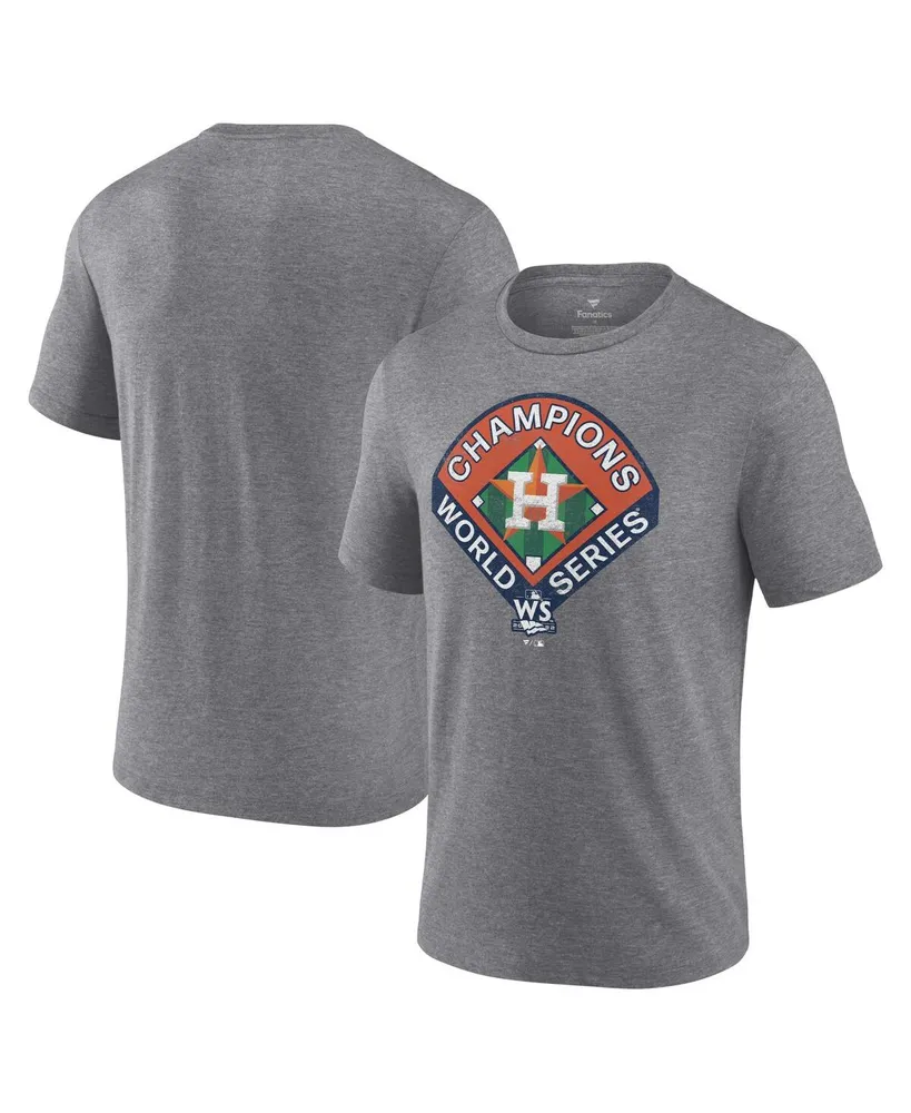 Men's Fanatics Heather Gray Houston Astros 2022 World Series Champions Complete Game T-shirt
