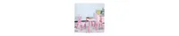 Qaba Triple Piece Collection Children's Wood Table Seat with Crown Pattern