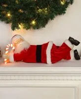 19.25" Sleeping Santa Holiday Decor