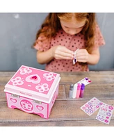 Melissa and Doug Kids' Decorate Your Own Jewelry Box Kit