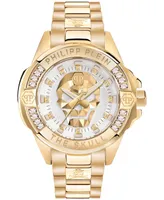 Philipp Plein Men's The $kull Gold Ion-Plated Stainless Steel Bracelet Watch 41mm