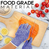 Cut Resistant Gloves Food Grade Level 5 Protection - Comfortable Safety Work