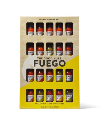 The Good Hurt Fuego Hot Sauce Gift Set, Delicious and Unique Flavors, Set of 20 - Assorted Pre