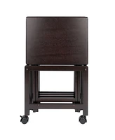 Winsome Allen 5-Piece Wood Snack Table Set