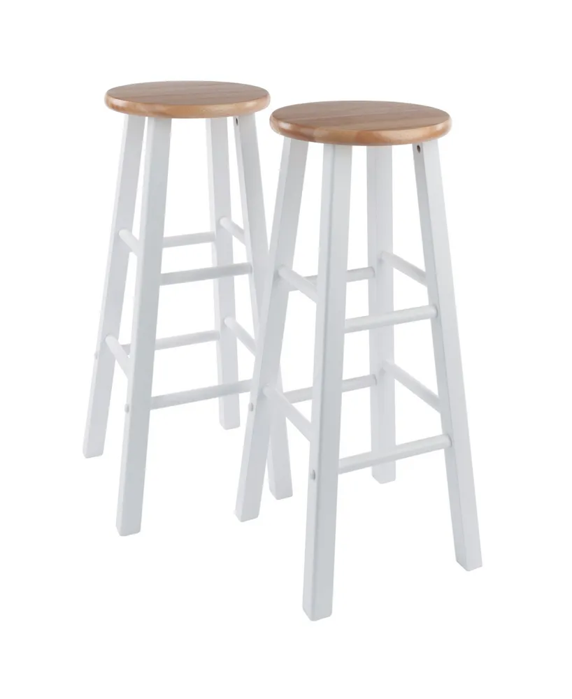 Winsome Element 2-Piece Wood Bar Stool Set