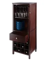 Winsome Brooke Jelly 47.44" Wood 3-Section Cupboard