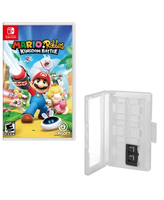 Mario Rabbids: Kingdom Battle Game with Game Caddy for Nintendo Switch