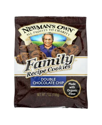 Newman's Own Organics Double Chocolate Chip Cookies - Organic - Case of 6