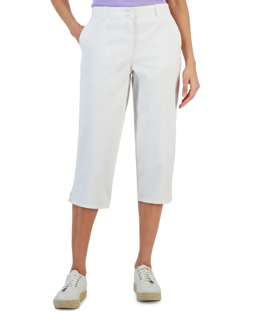 Karen Scott Petite Comfort Waist High-Rise Capri Pants, Created for Macy's  - Macy's