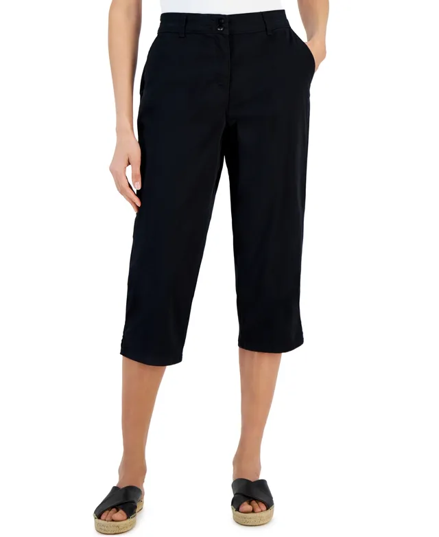 Karen Scott Denim Pull-On Pants, Created for Macy's - Macy's