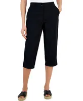 Karen Scott Petite Comfort Waist High-Rise Capri Pants, Created for Macy's