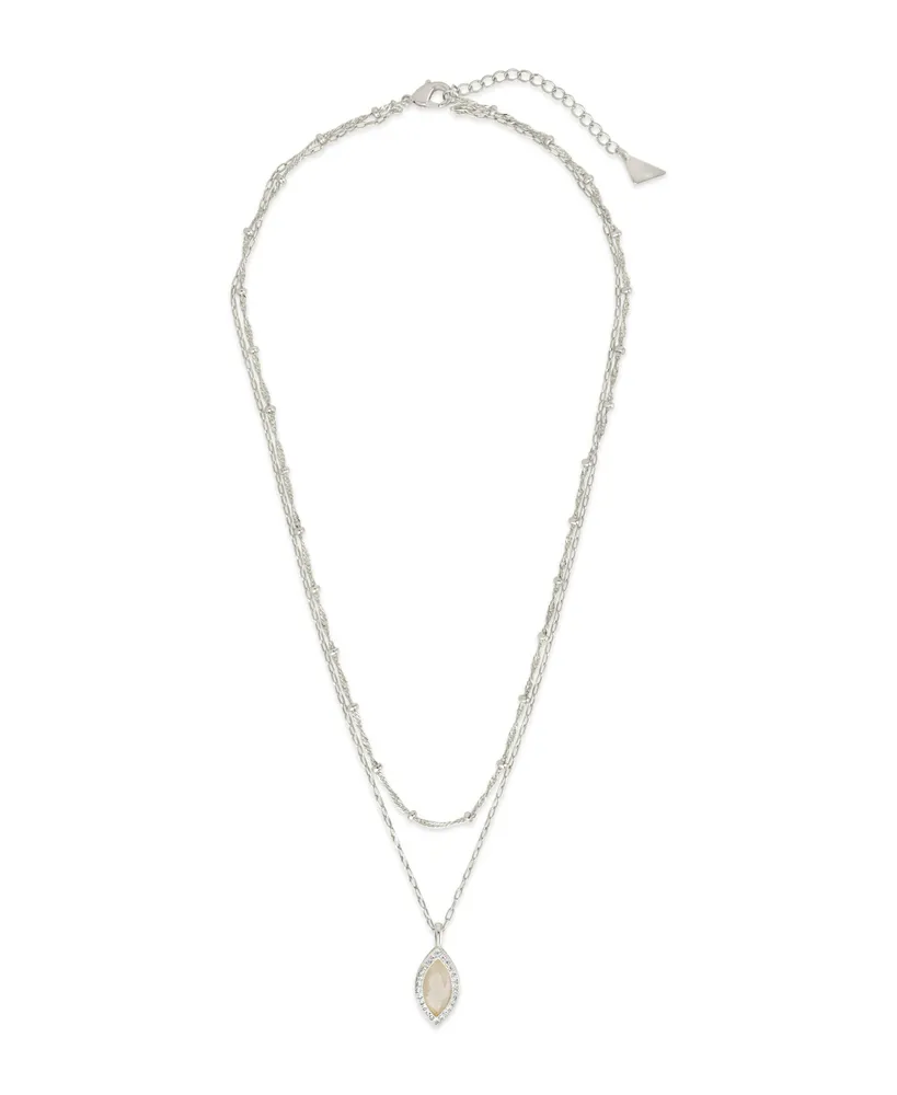 Sterling Forever Calla Layered Necklace