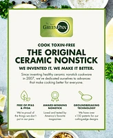 GreenPan Reserve Padova Healthy Ceramic 10" & 12" Nonstick Frypans, Set of 2