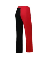 Women's ZooZatz Red, Black Georgia Bulldogs Colorblock Cozy Tri-Blend Lounge Pants