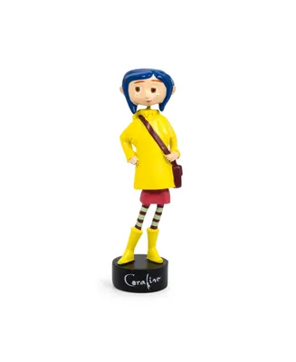 Surreal Entertainment Coraline in Rain Coat Pvc Bobble Figure for Adults Only | Collectible Bobblehead Action Figure, Desk Toy Accessories | 5 Inches