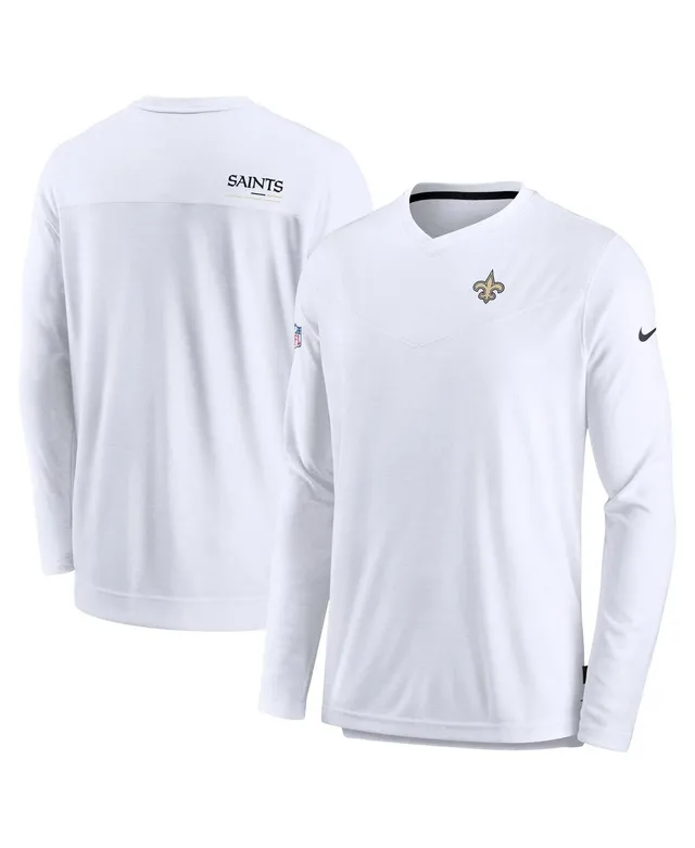 Las Vegas Raiders Nike Sideline Coach Chevron Lock Up Long Sleeve V-Neck  Performance T-Shirt 