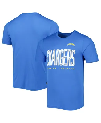 Men's New Era Powder Blue Los Angeles Chargers Combine Authentic Training Huddle Up T-shirt